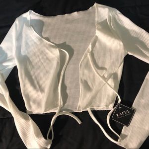 White crop top from zaful